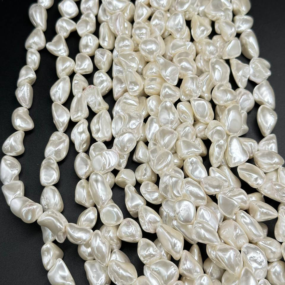 Майорка цвет белый размер 11*16мм