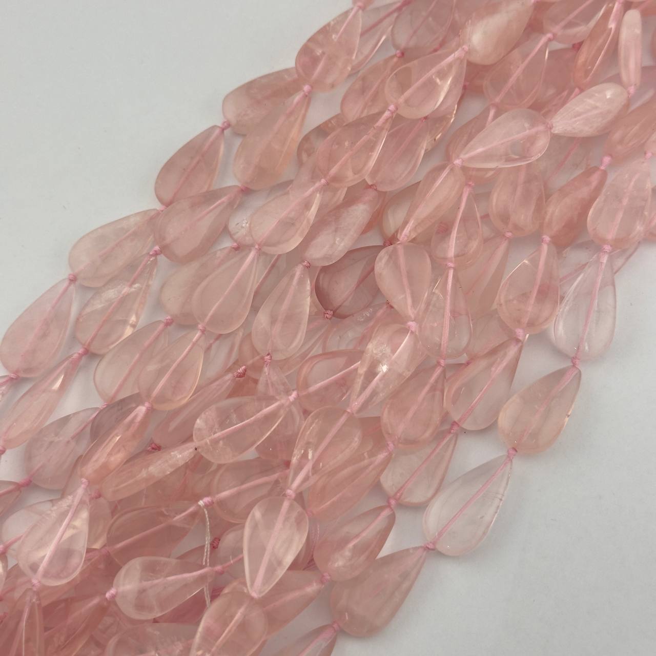 Розовый кварц размер 13*22мм натуральный камень 