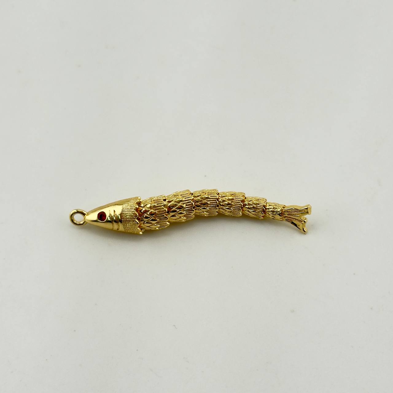 Подвеска рыба размер 7,5*45мм цвет золото