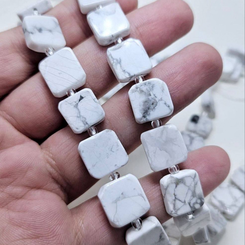 Бусины Говлит размер 11*10мм натуральный камень